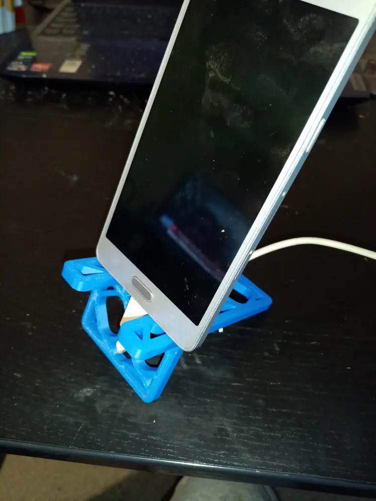 Phone Stand foldable Phone Holder foldable collapsible easy printable stojan mobil tested - photo 3