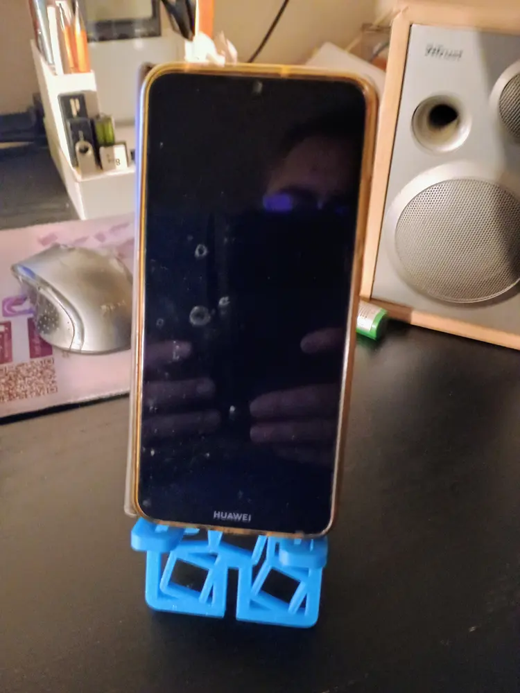 Phone Stand foldable Phone Holder foldable collapsible easy printable stojan mobil tested - photo 4