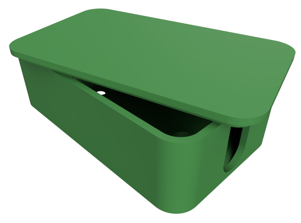 Cable box with snap fit