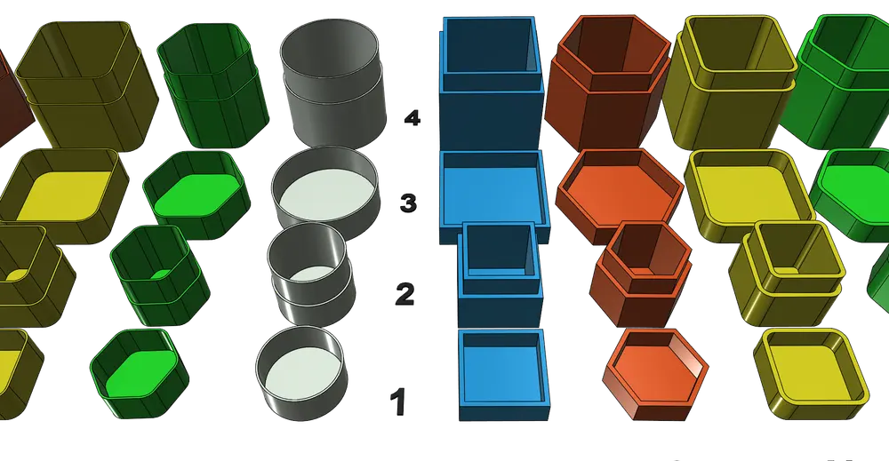 Box boxes jar jars tin tins easy printable without support tested - photo 4