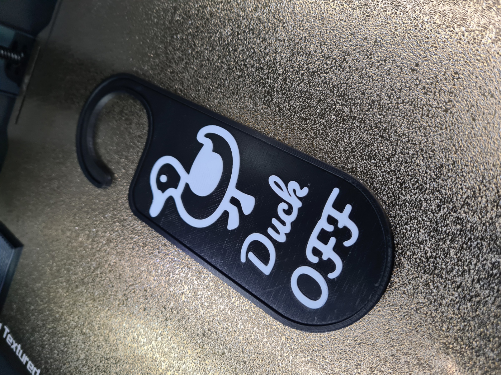Duck Off Door Hanger