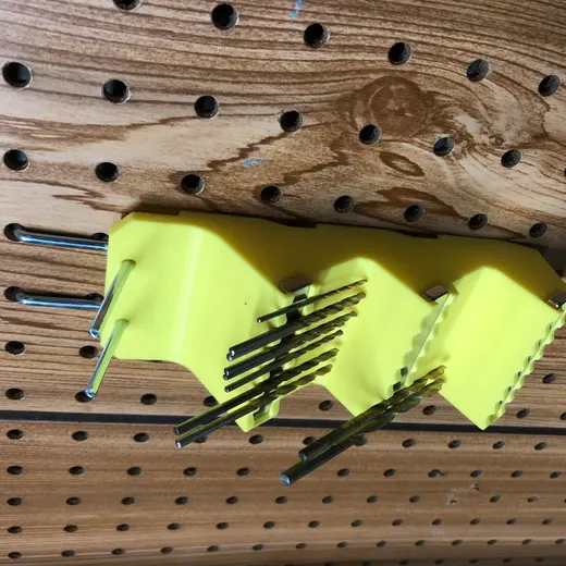 Quick Peg Board Drill Bit Holder
