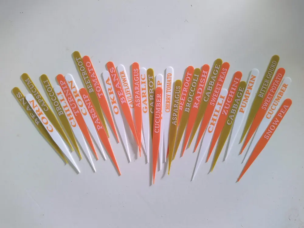COMMON GARDEN VEGETABLES STAKE LABELS TAGS