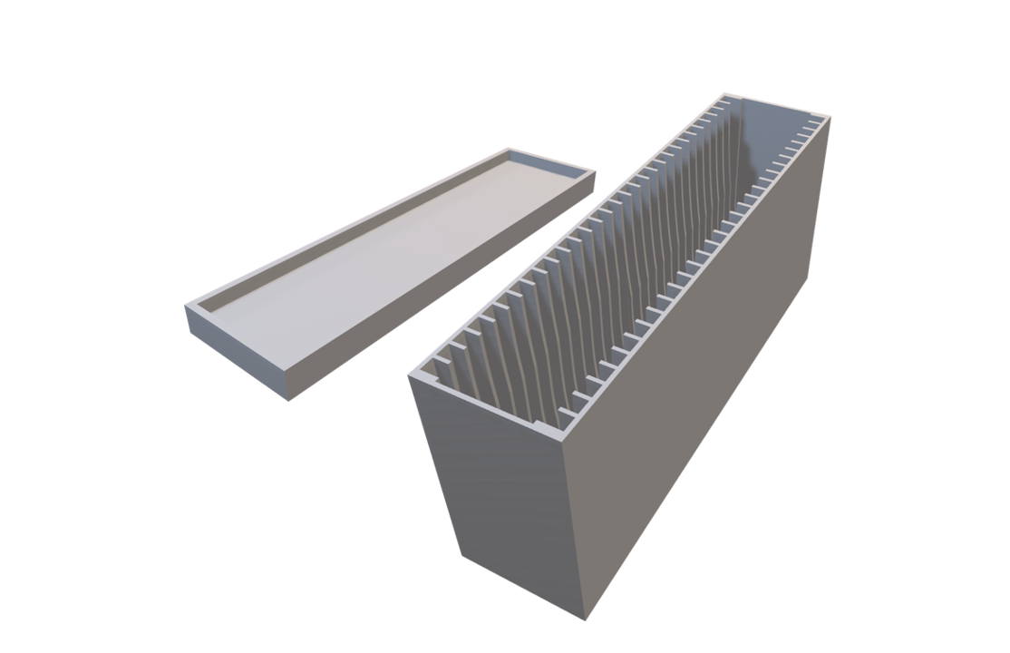 1oz Silver Bar Storage Box and Lid - photo 4