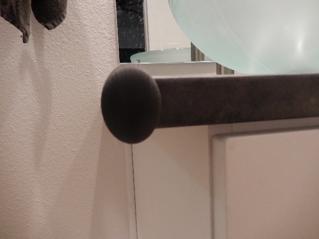 bathroom / kitchen counter end cap