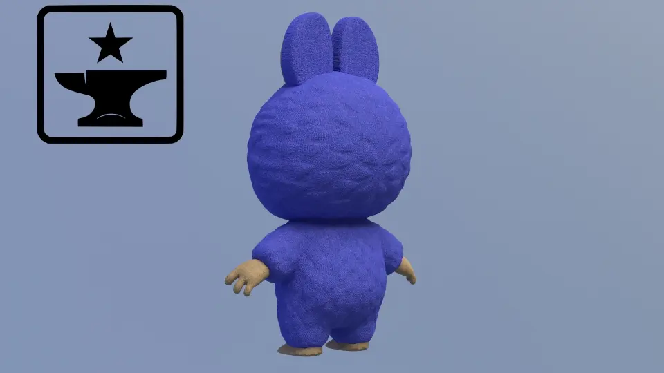 Labubu — furry textured figurine | 1 part | no painting required - photo 2