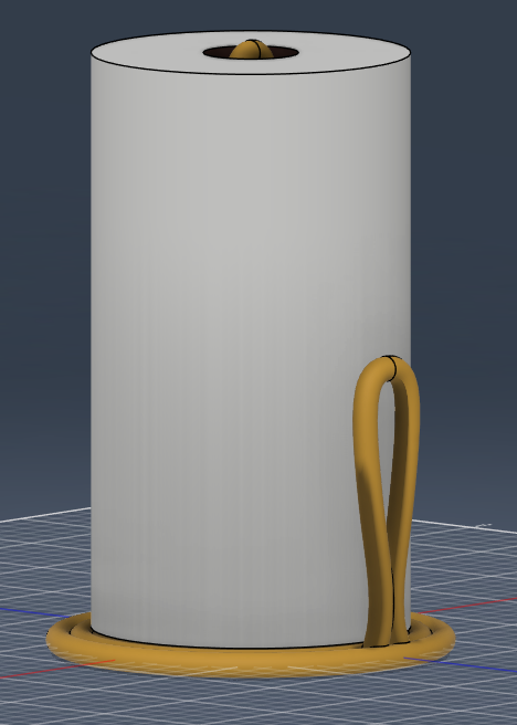 Modern Spiral Paper Towel Holder / Kitchen Roll Stand - photo 2