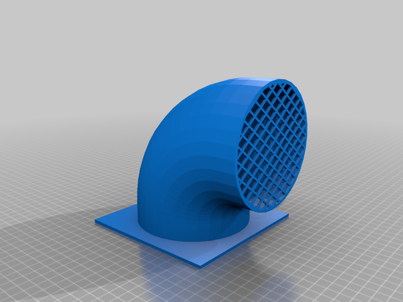 Kitchen vent hood with mesh, external