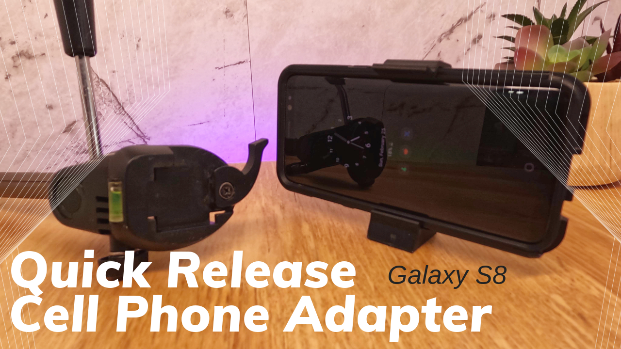 Quick Release Tripod to Cell Phone Clamp Adapter