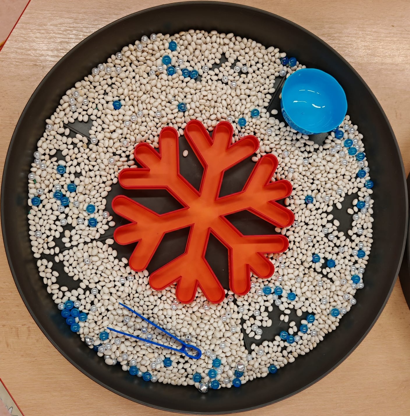 Snowflake - sense play tray