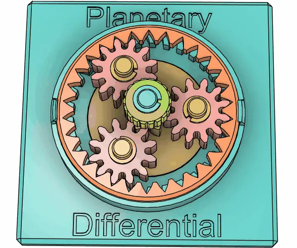 Educational Model of Planetary Differential Gear - photo 2