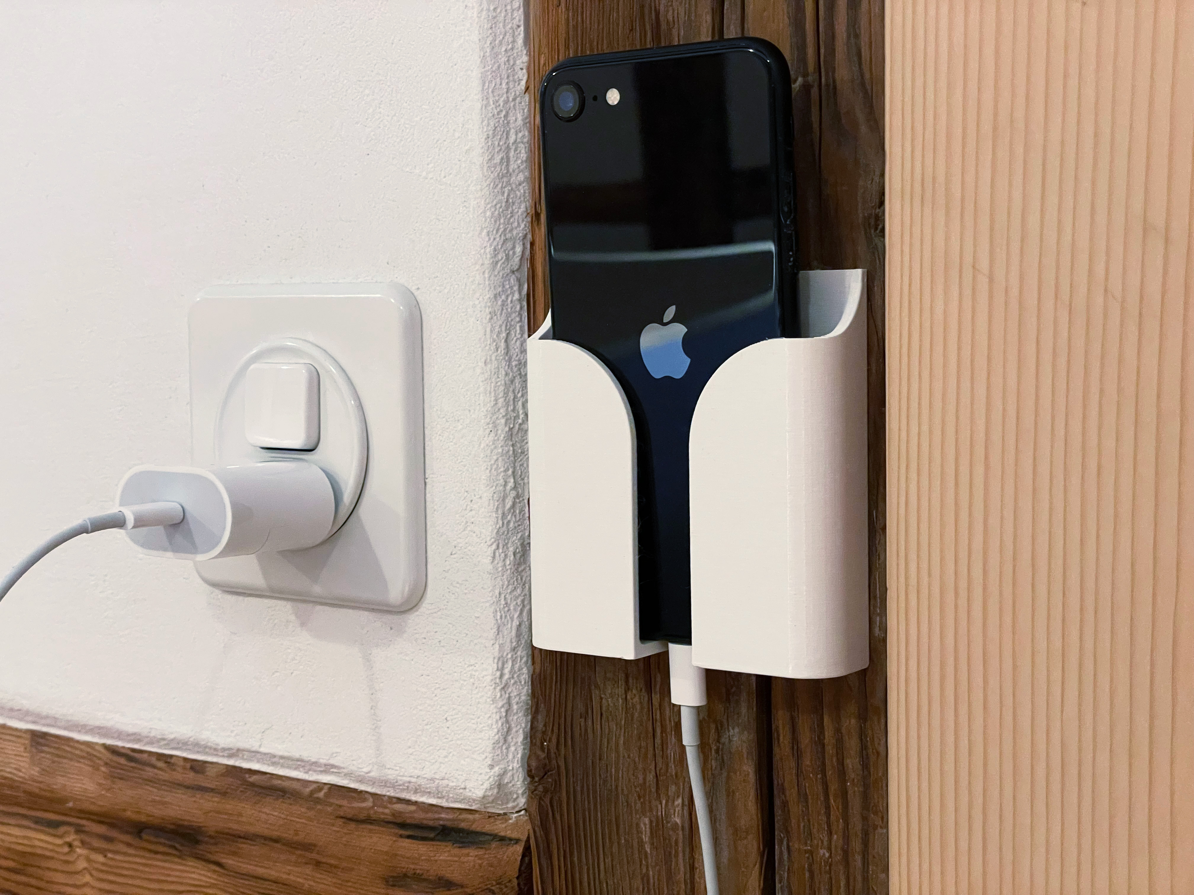 Phone holder wall mount