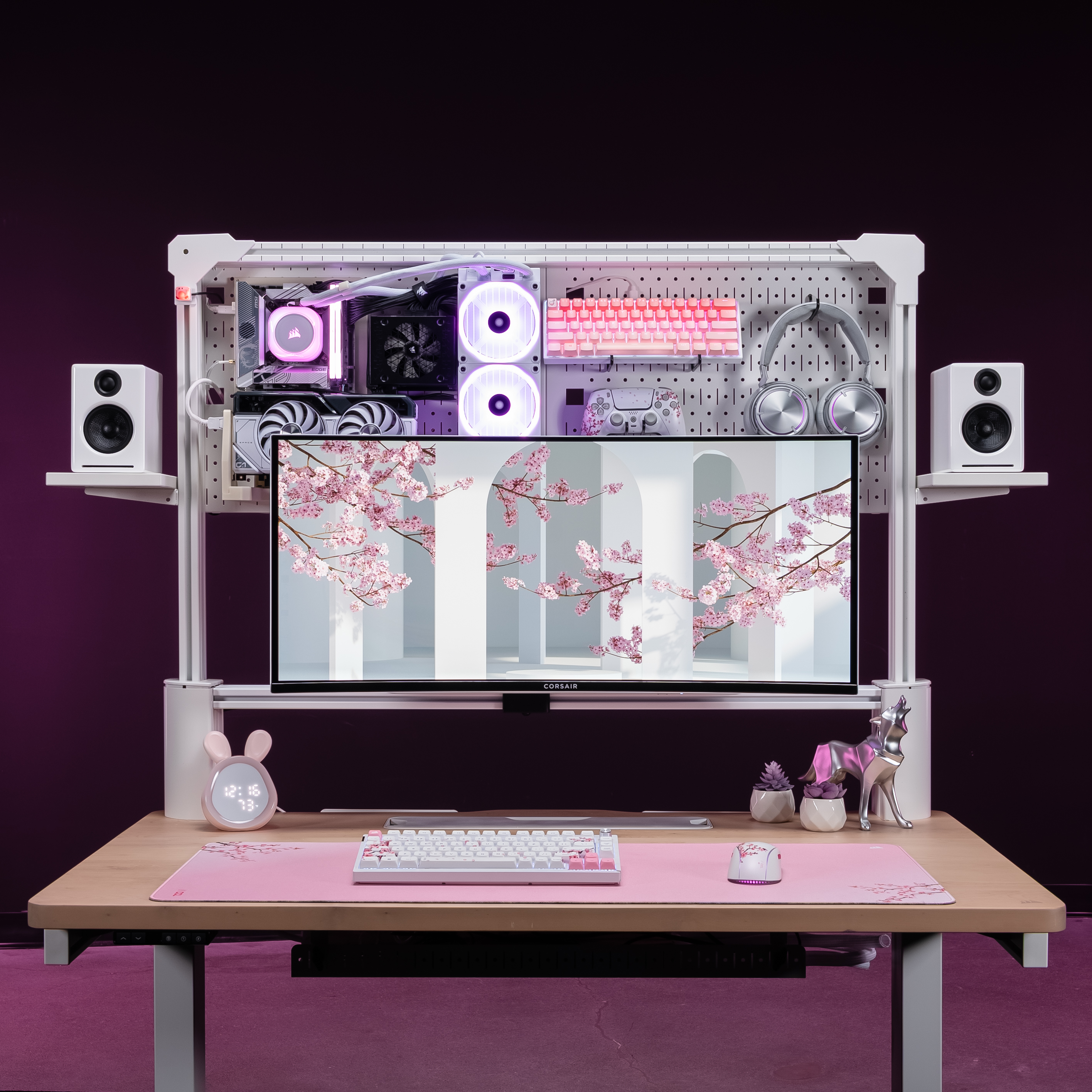 3D printable open frame PC case