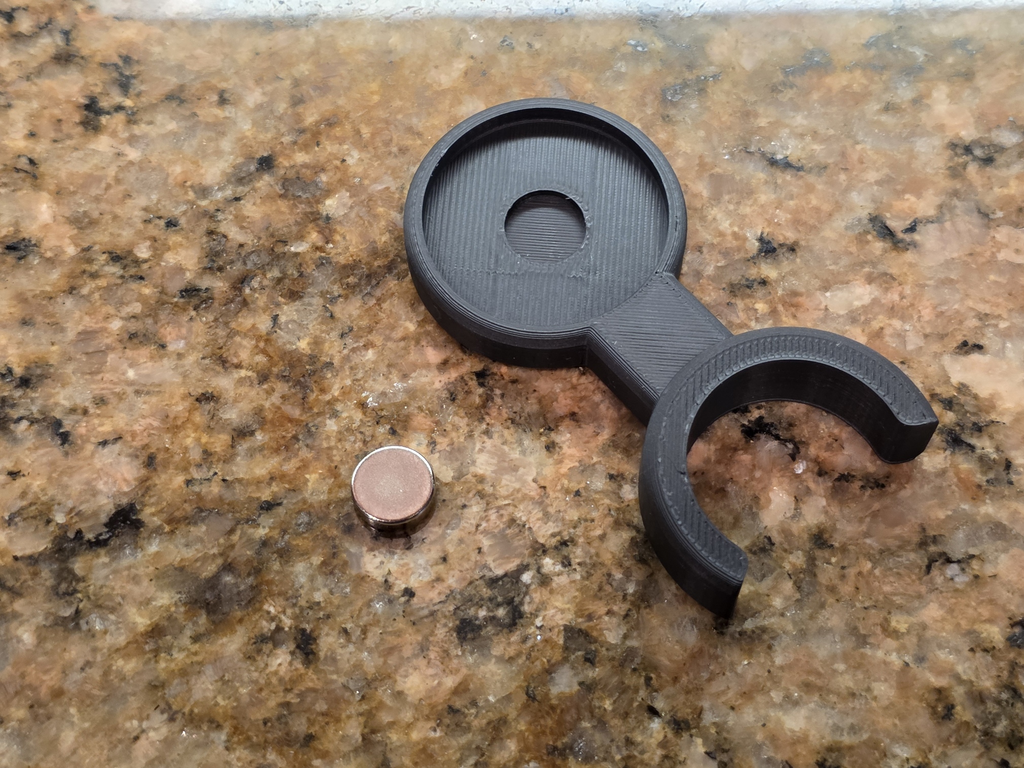 SDR Antenna Bracket Clip for 25mm Wire Rack (30mm Base + Magnet Slot) - photo 3