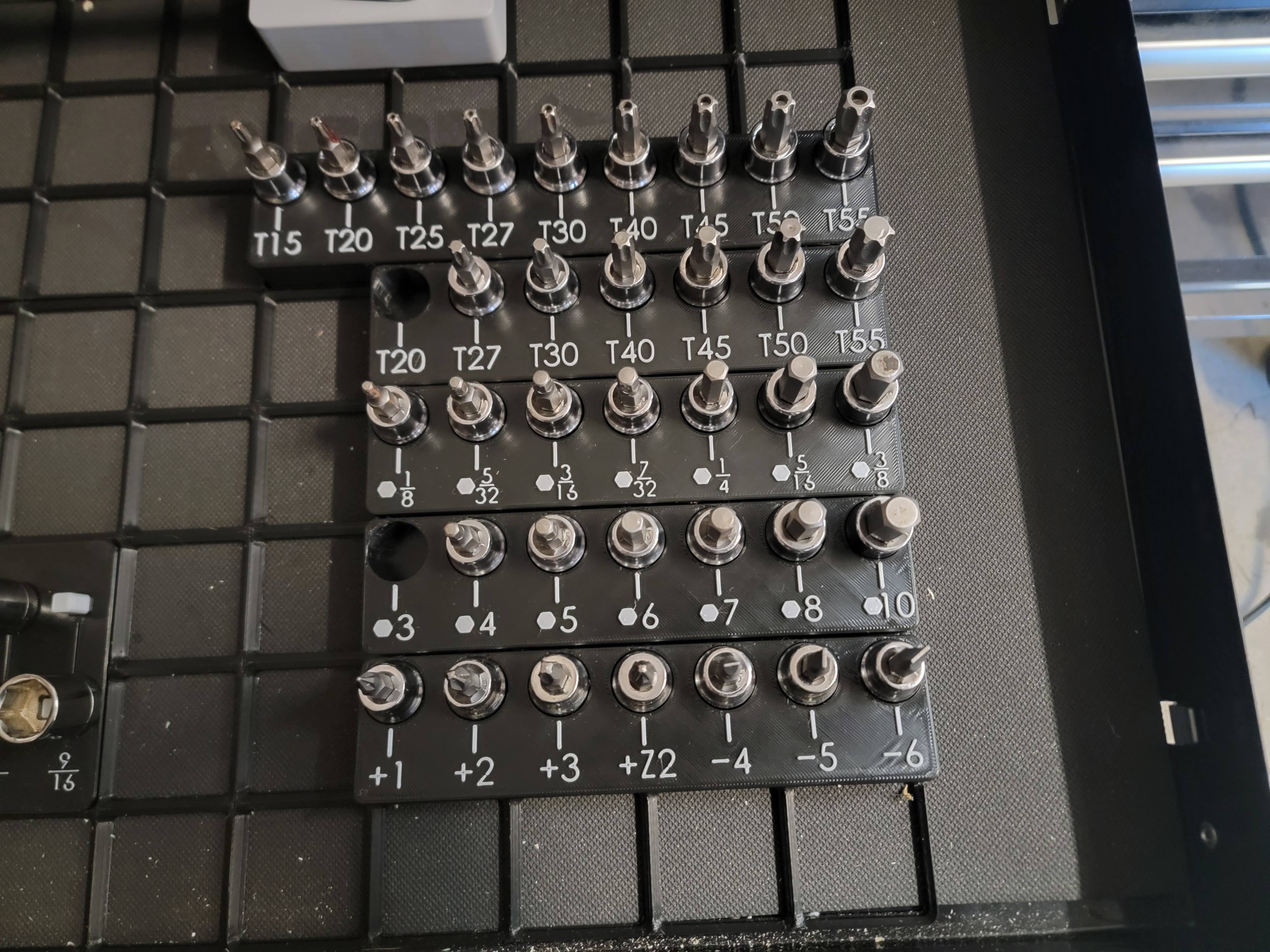 Husky 3/8th tool bit set holders gridfinity - photo 4