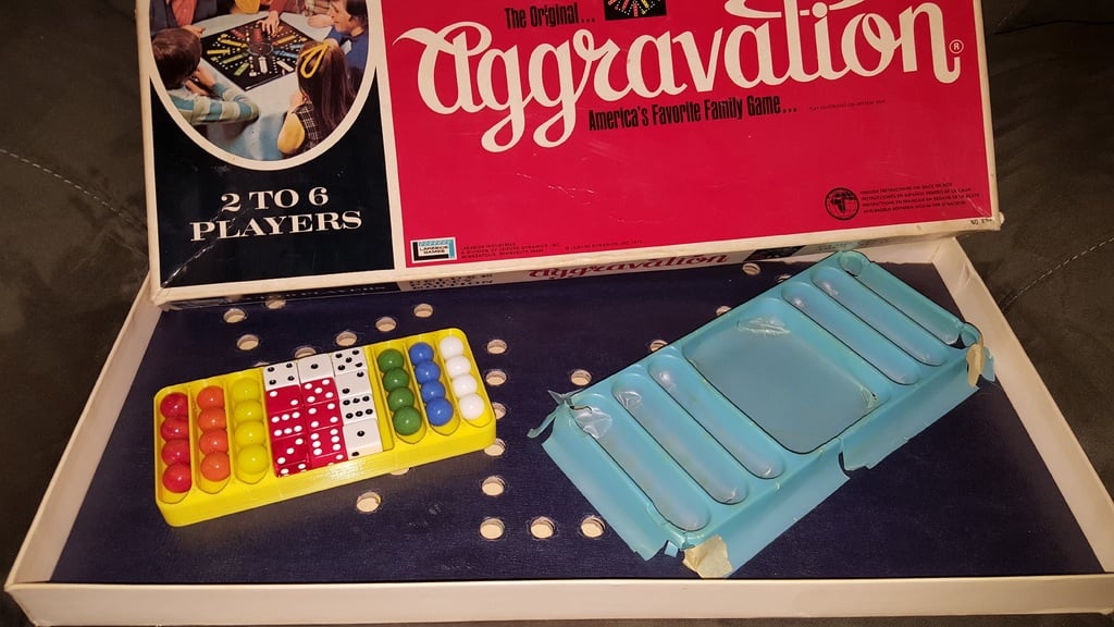 Dice and marble storage tray for board games (like Aggravation) - photo 2