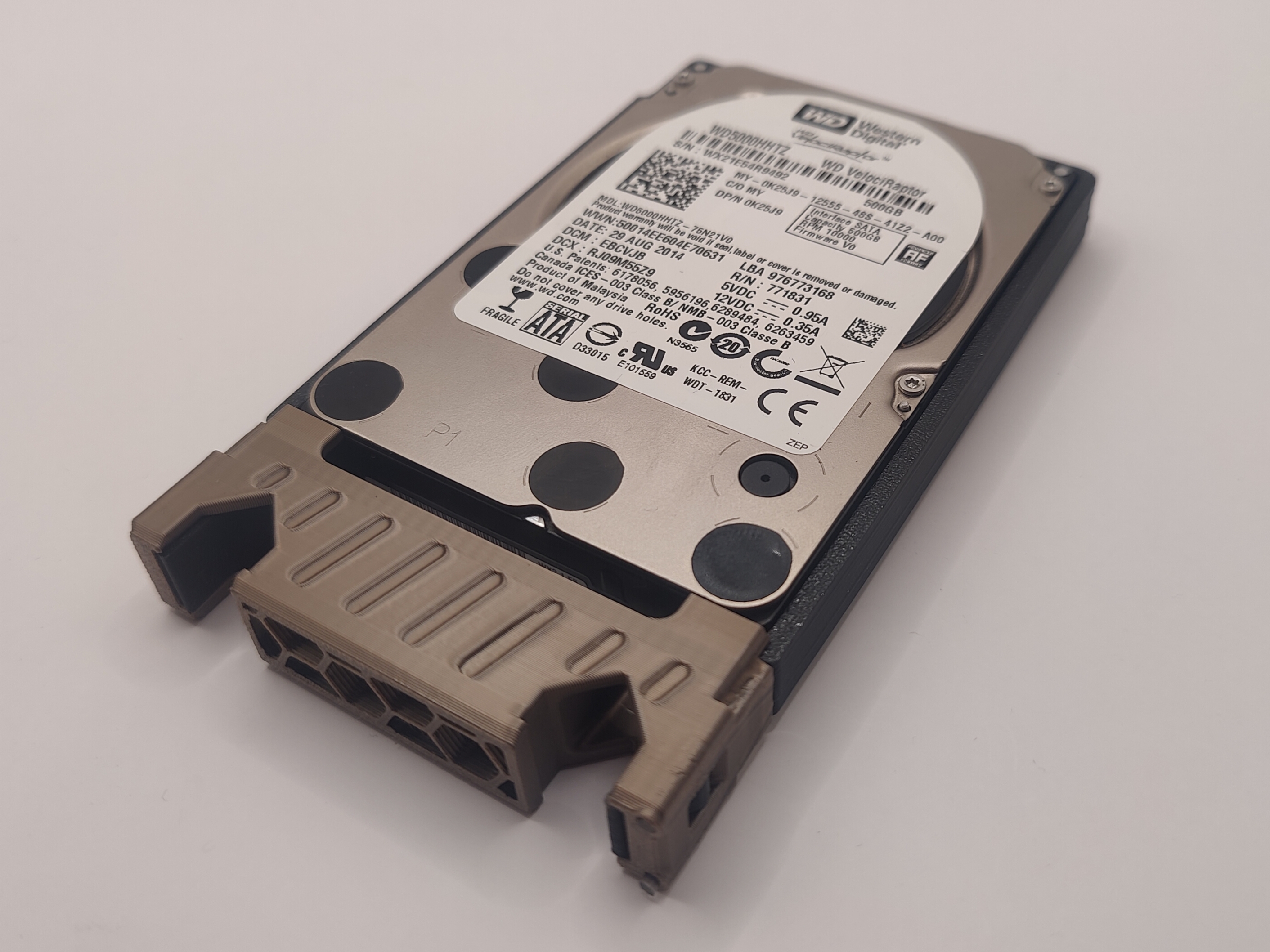 Tool-less 2.5" Hard Drive Caddy/Sled for Supermicro Server (Press-Fit)(HDD or SSD)
