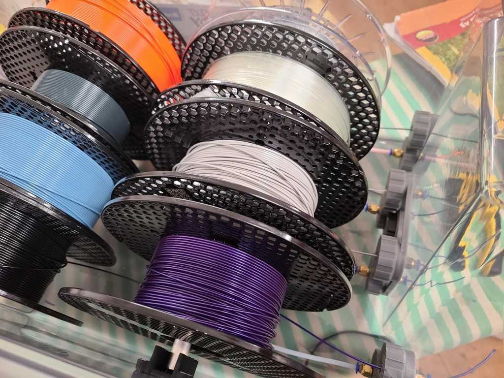 Dry Filament Storage/cleaning box for 8 Filament spools - photo 3