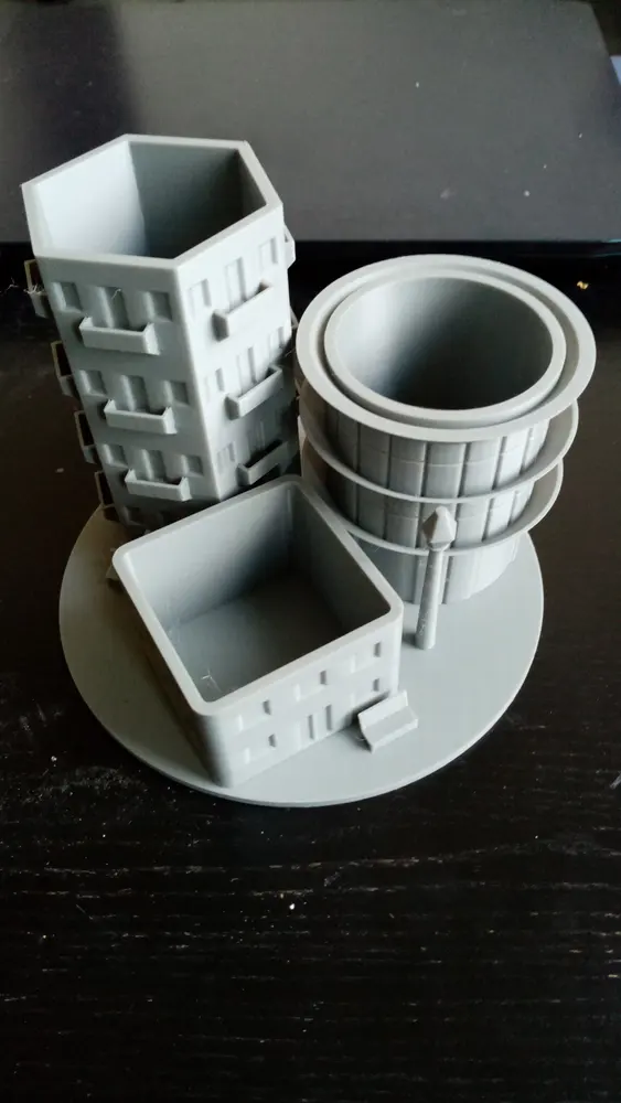 Desk organizer desktop organizer organizers office organizer table pencil holder pen holder pencil stand pen stand CITY easy print without support tested - photo 2