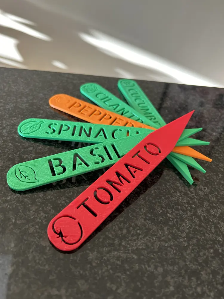 Garden Stakes (English, French, and German) - more added