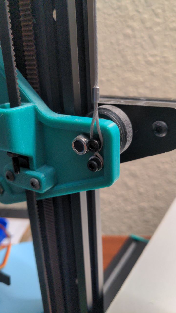 Ender 3 gantry counterweight for z belt mod using aliexpress door closer - photo 2
