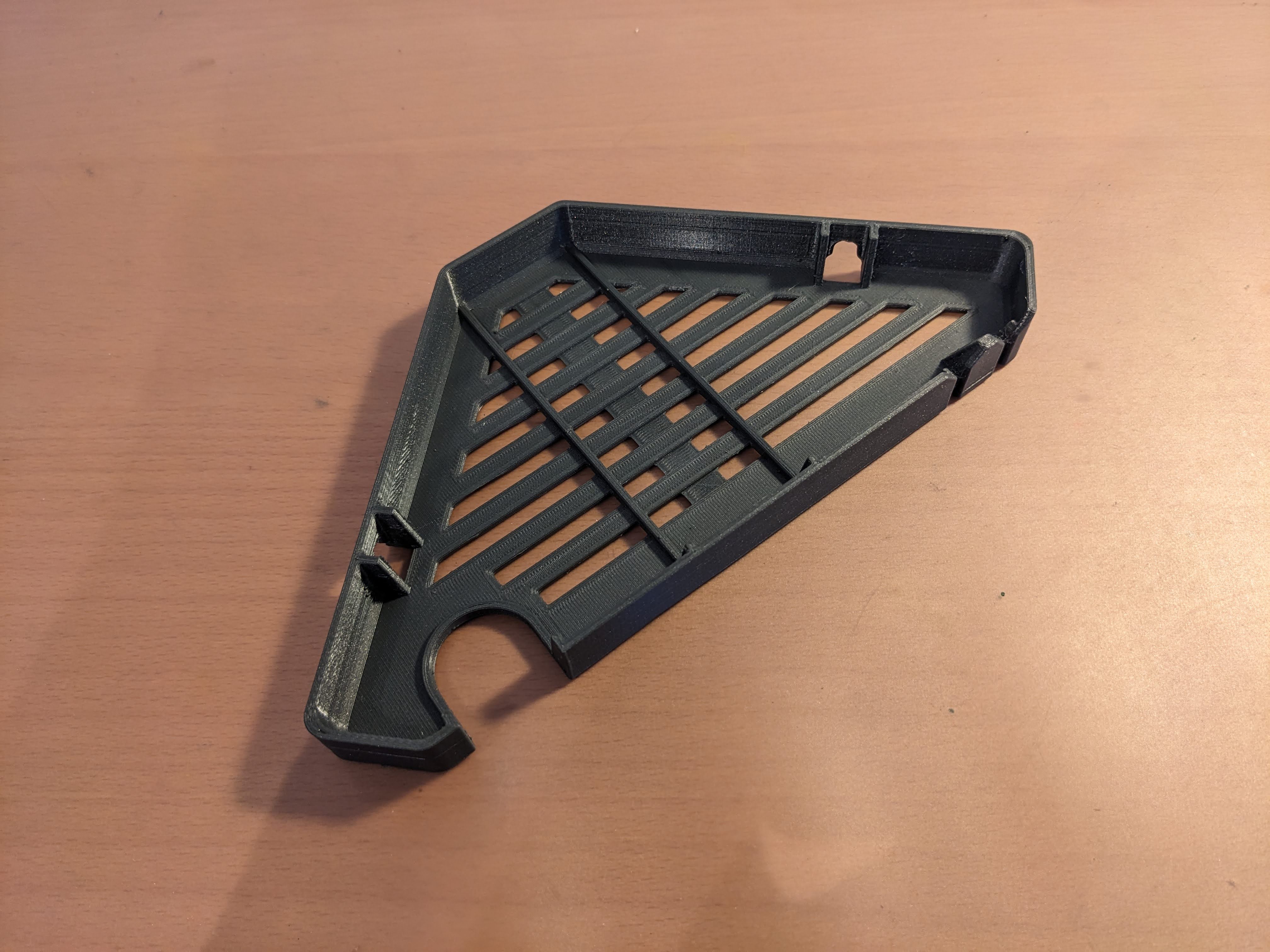 Shower corner shelf for soap and razor - photo 3