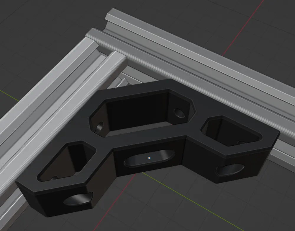 Open VSlot 2020 Corner Bracket - Two sizes