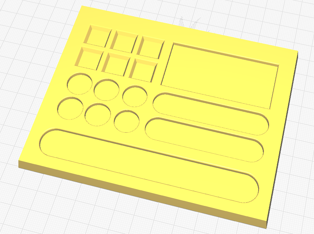 Mechanics Part Plate Organizer with Magnet