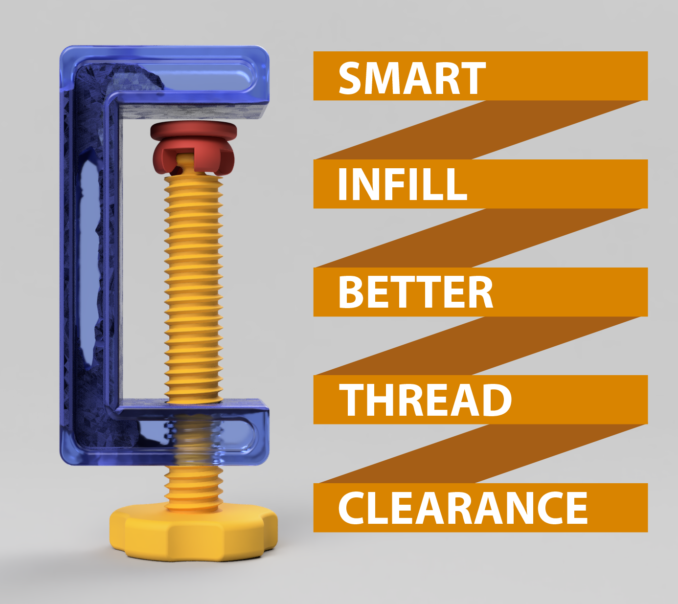 C-Clamp / G-Clamp 01 - 04 (Smart infill, better clearance)