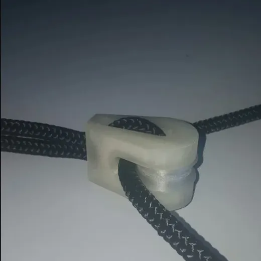 Pulley block (soft mount) for 7-8mm OD rope and 608 bearings