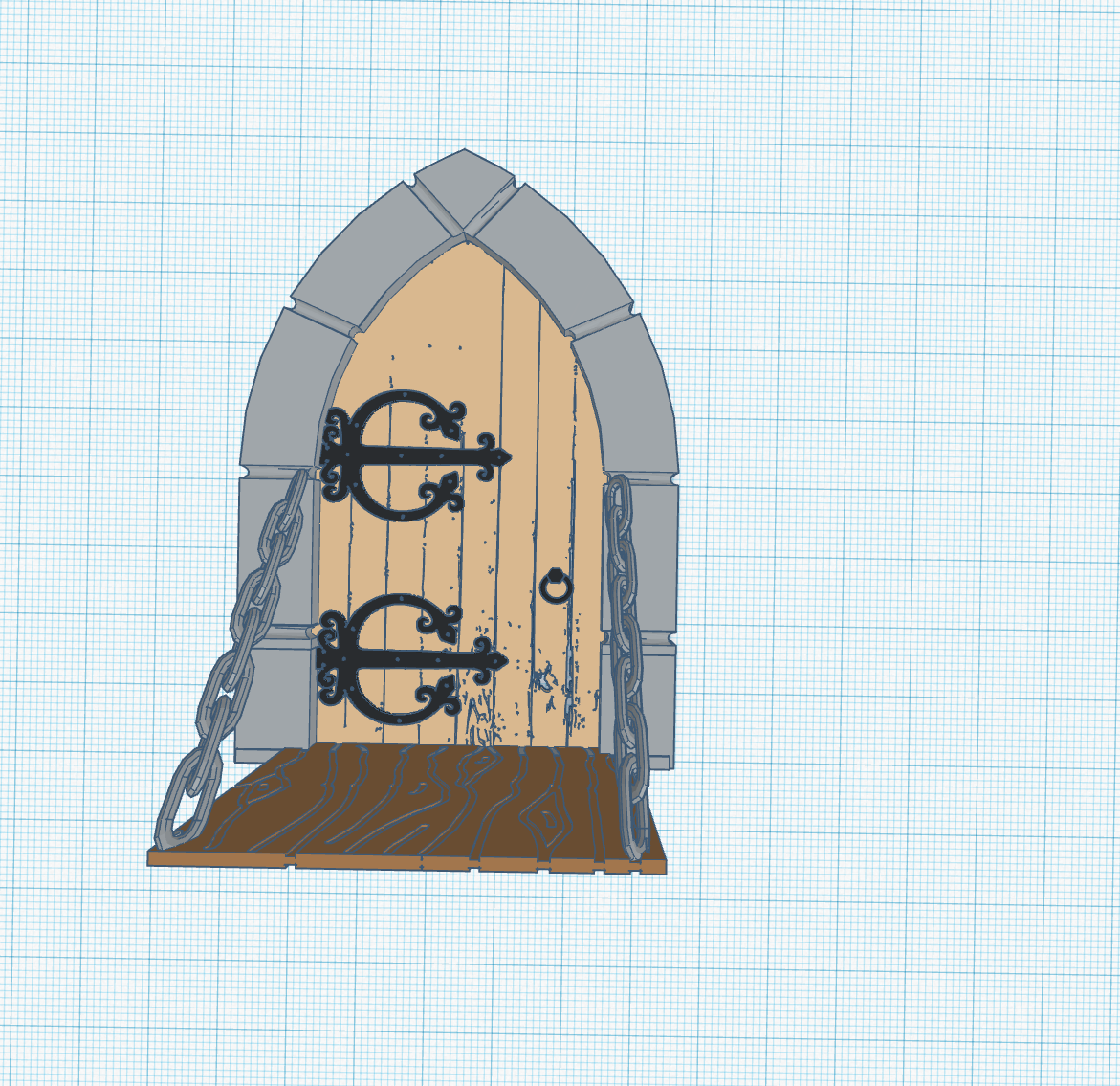 Fairy Door with Draw Bridge