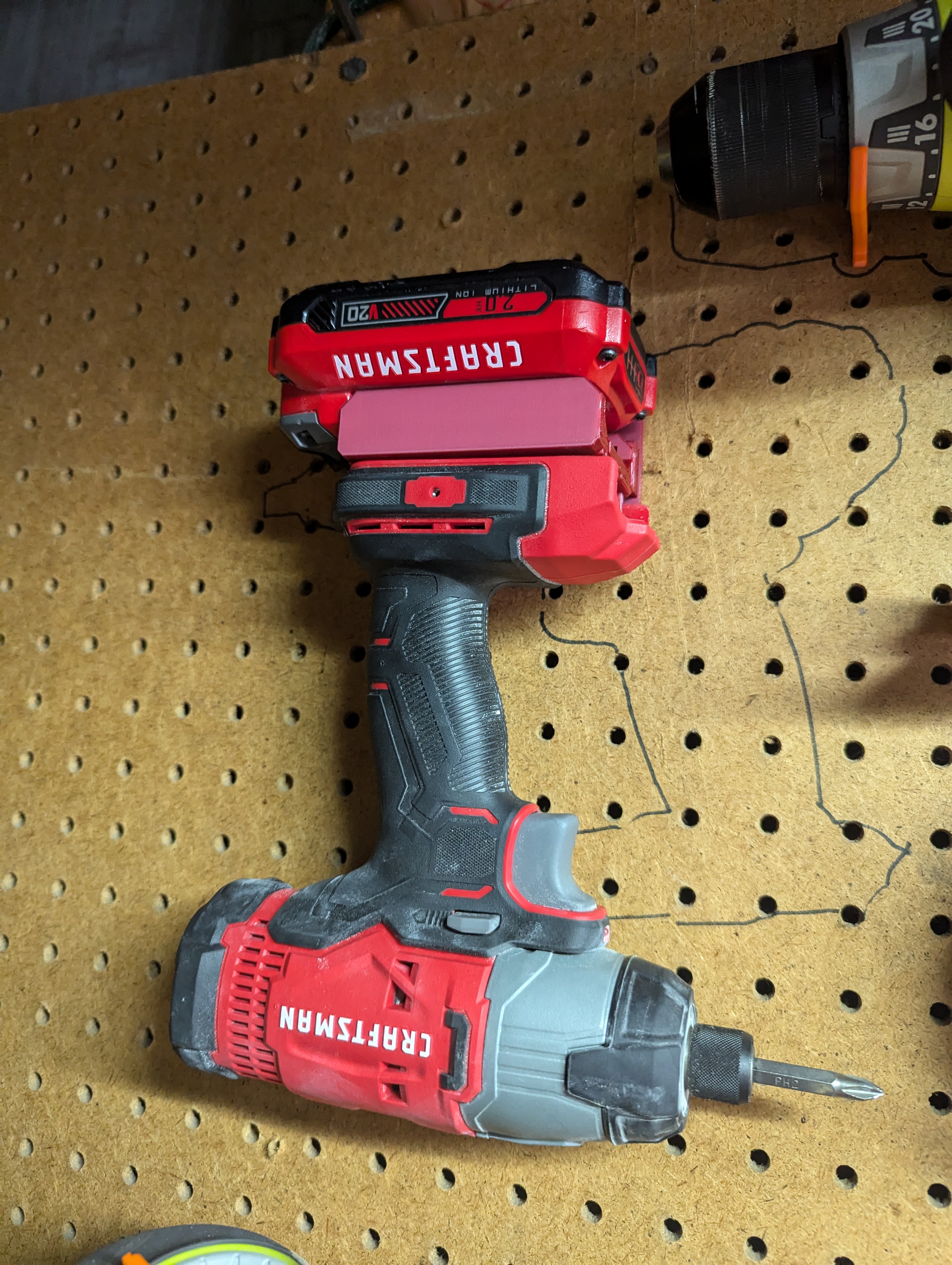 Craftsman Battery and tool holder