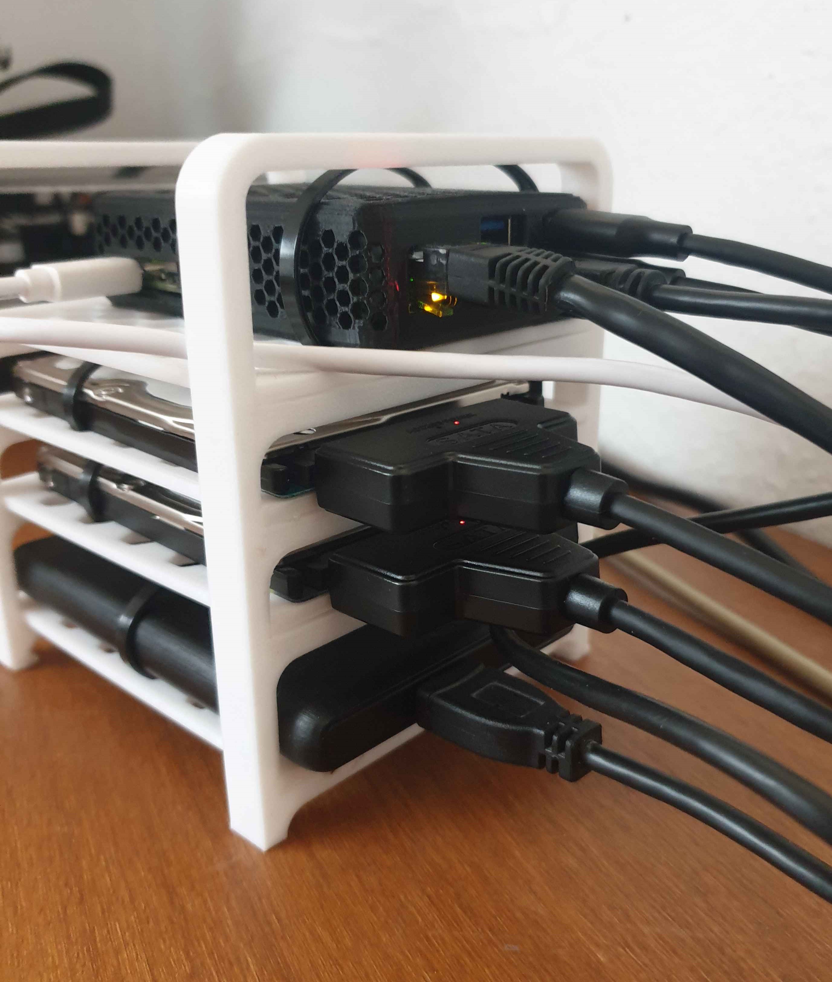 Raspberry Pi 3/4/5 nas drive shelf - photo 2