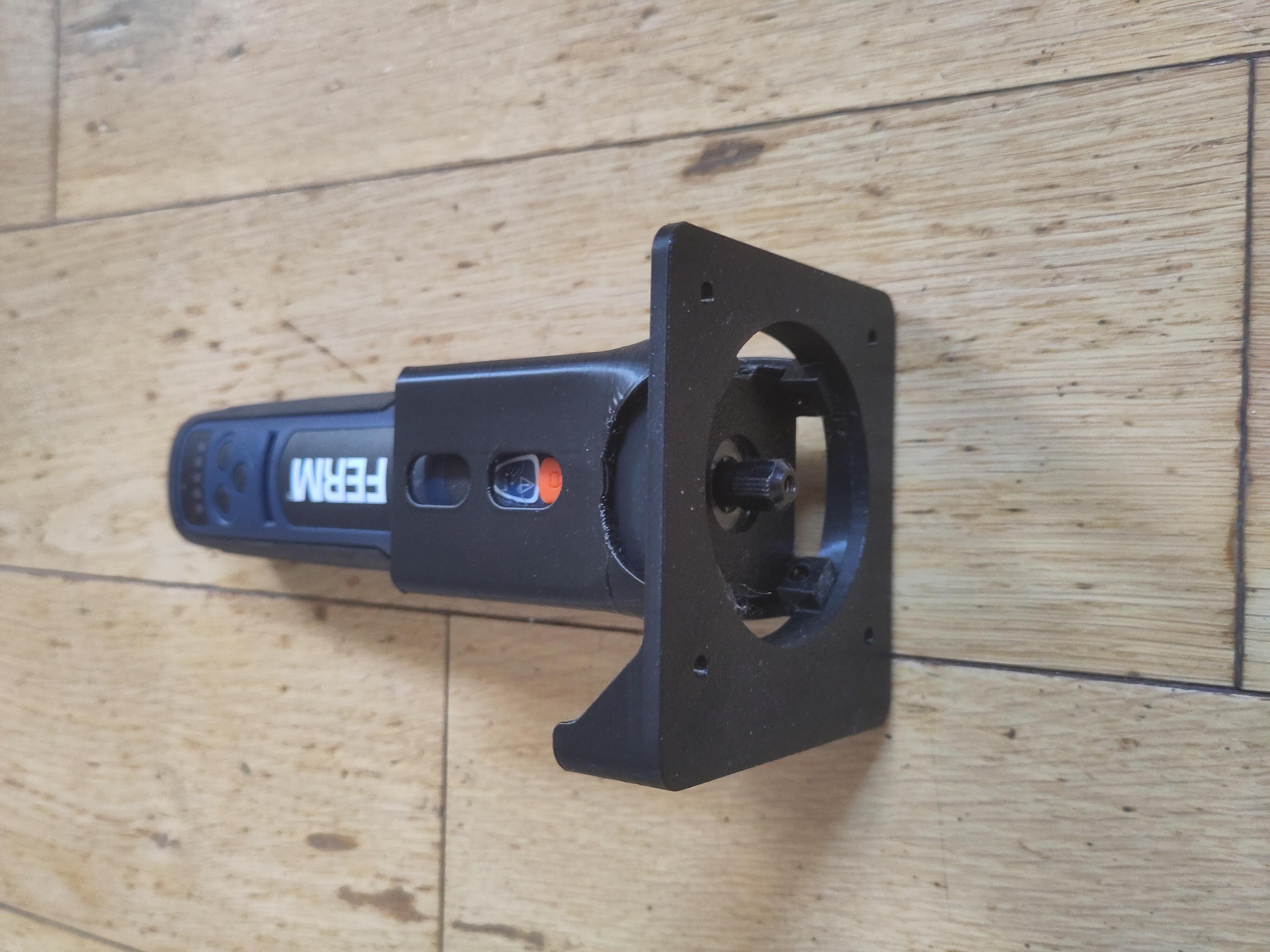 Sturdy Ferm rotary tool (Action, CTM1025) to router adapter [onshape]