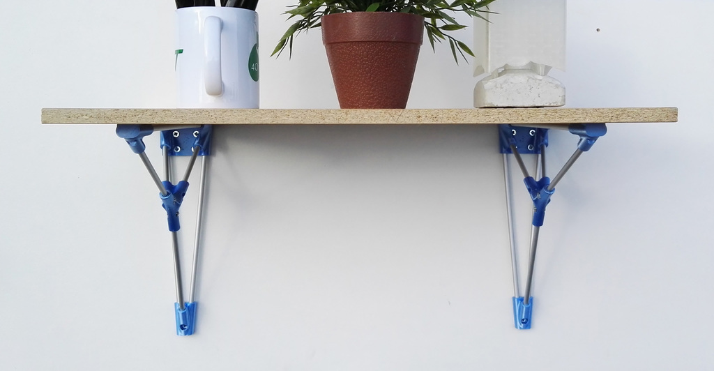 Rod and connections shelf support