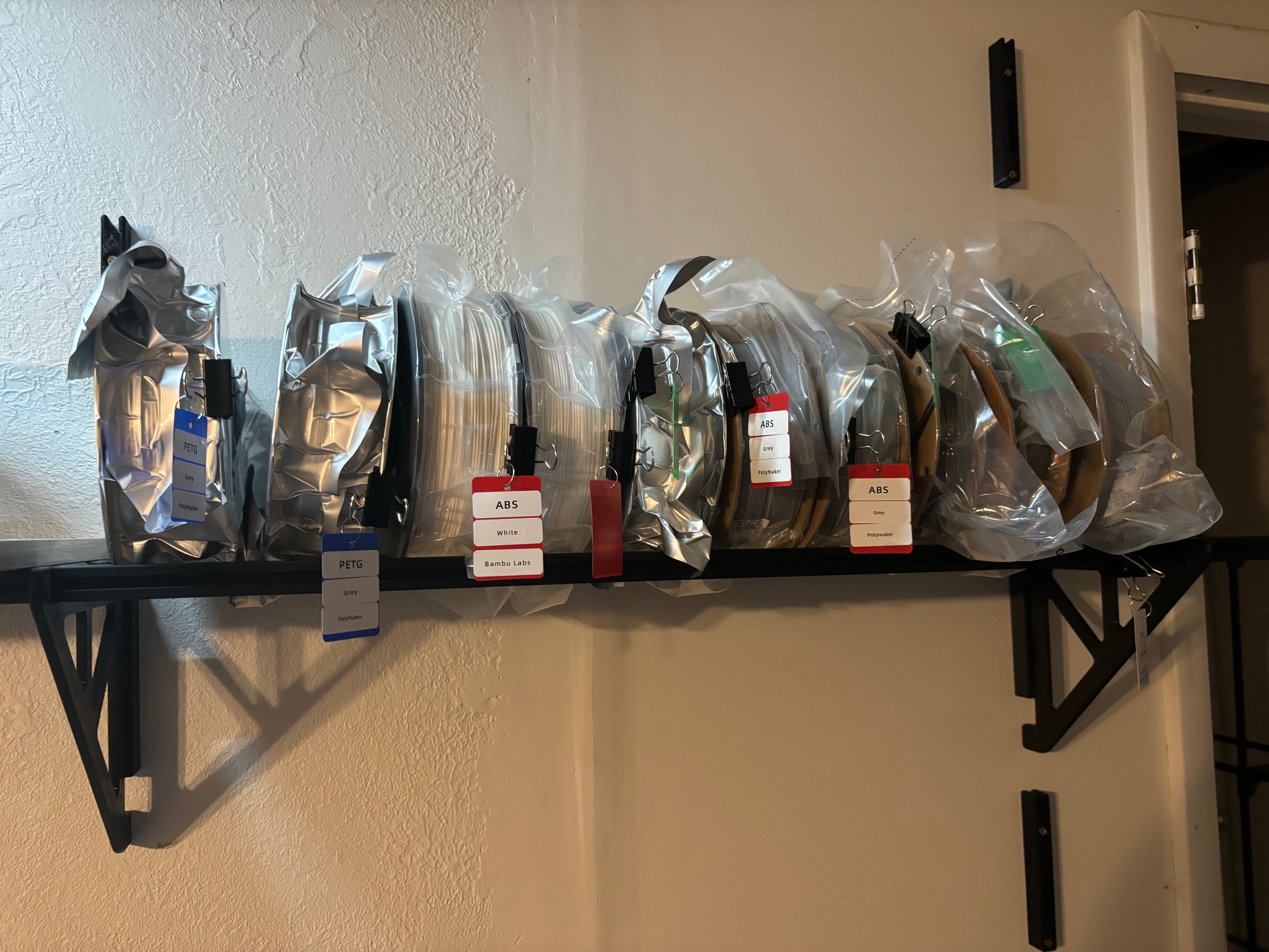 Filament Shelf - 2020 Aluminum Extrusion loosely based on RepRack - photo 3