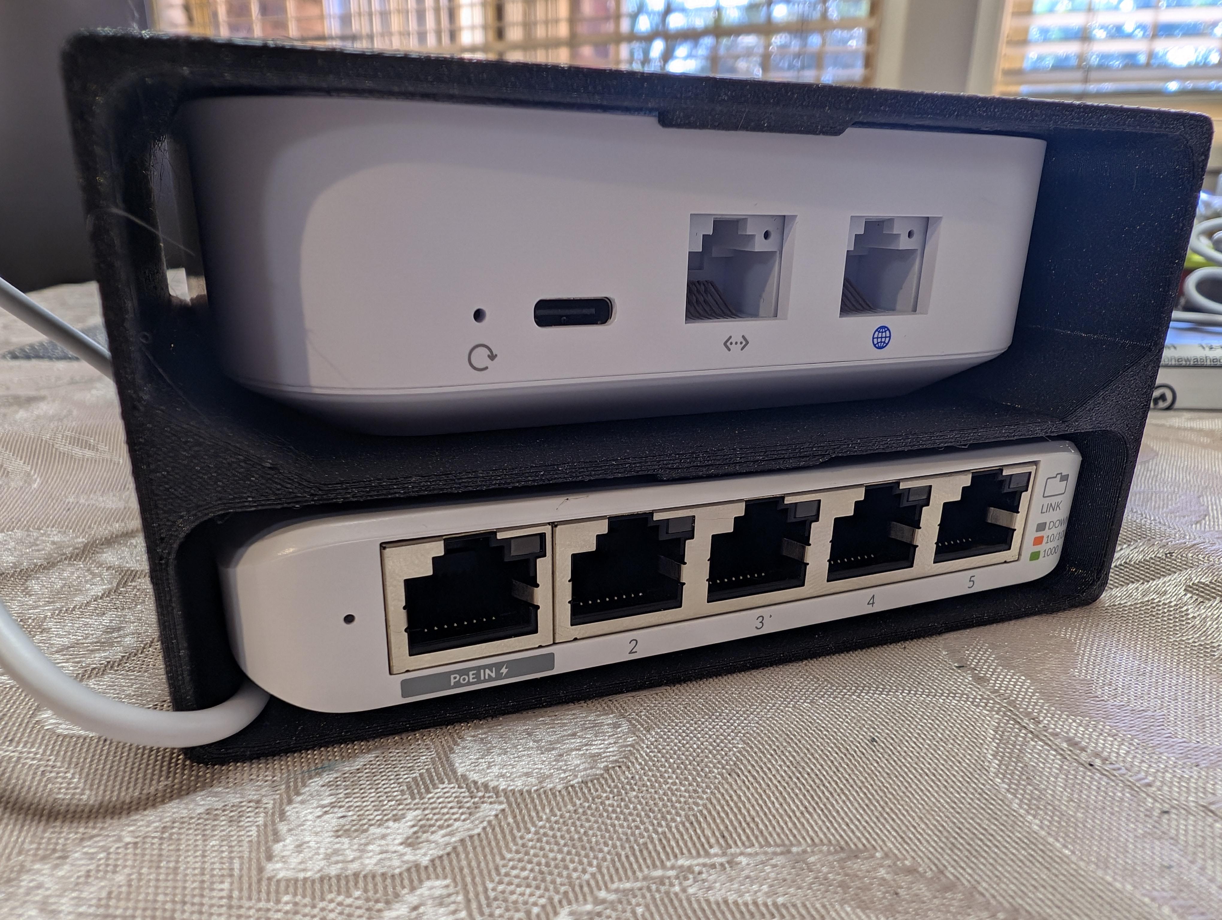 Shelf Stack for Unifi FX (Unifi UX) and Unifi Flex Mini (Unifi USW-Flex-Mini)