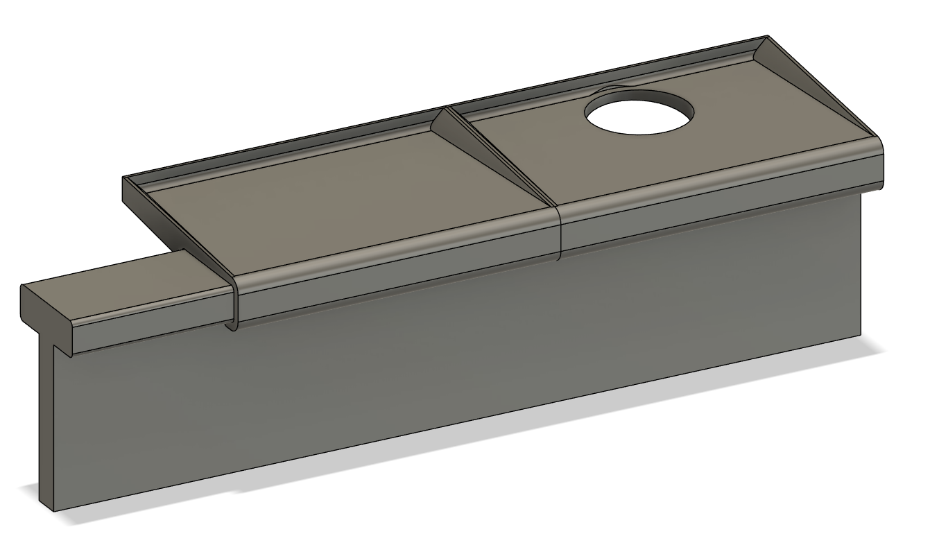 Ikea hemnes shelf with wireless charger