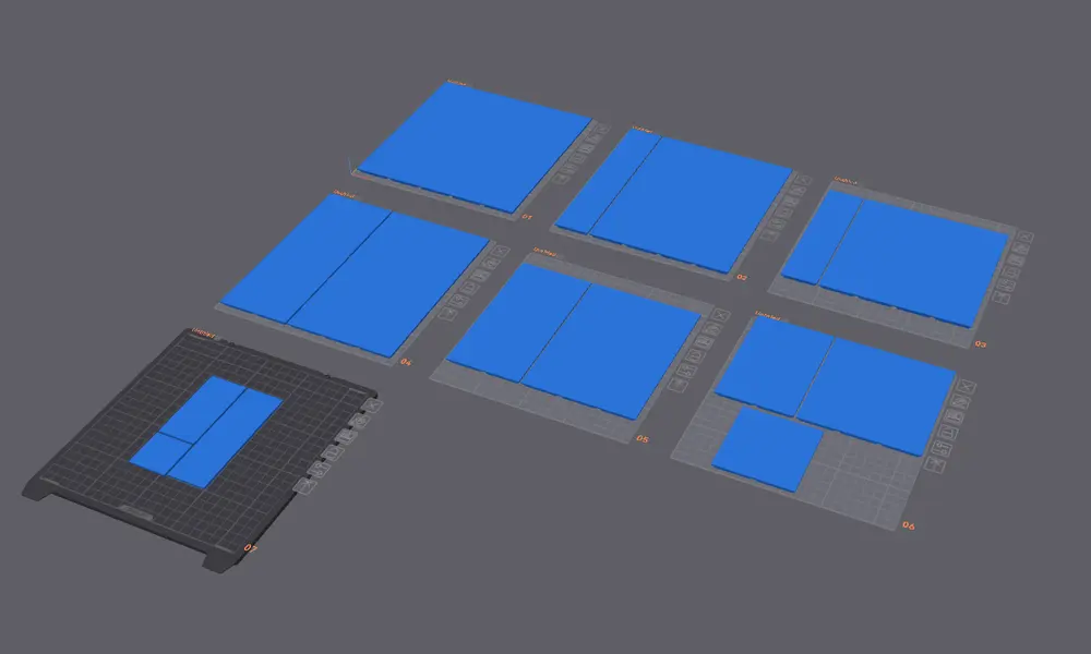 Kitchen Gridfinity w/ Solid Bases - Endcaps and Blanks - photo 2