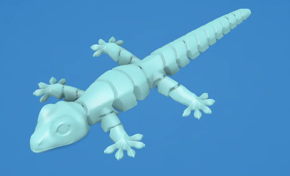 (Real ones from a real author) Flexi Gecko — Articulated Lizard Toy - photo 2