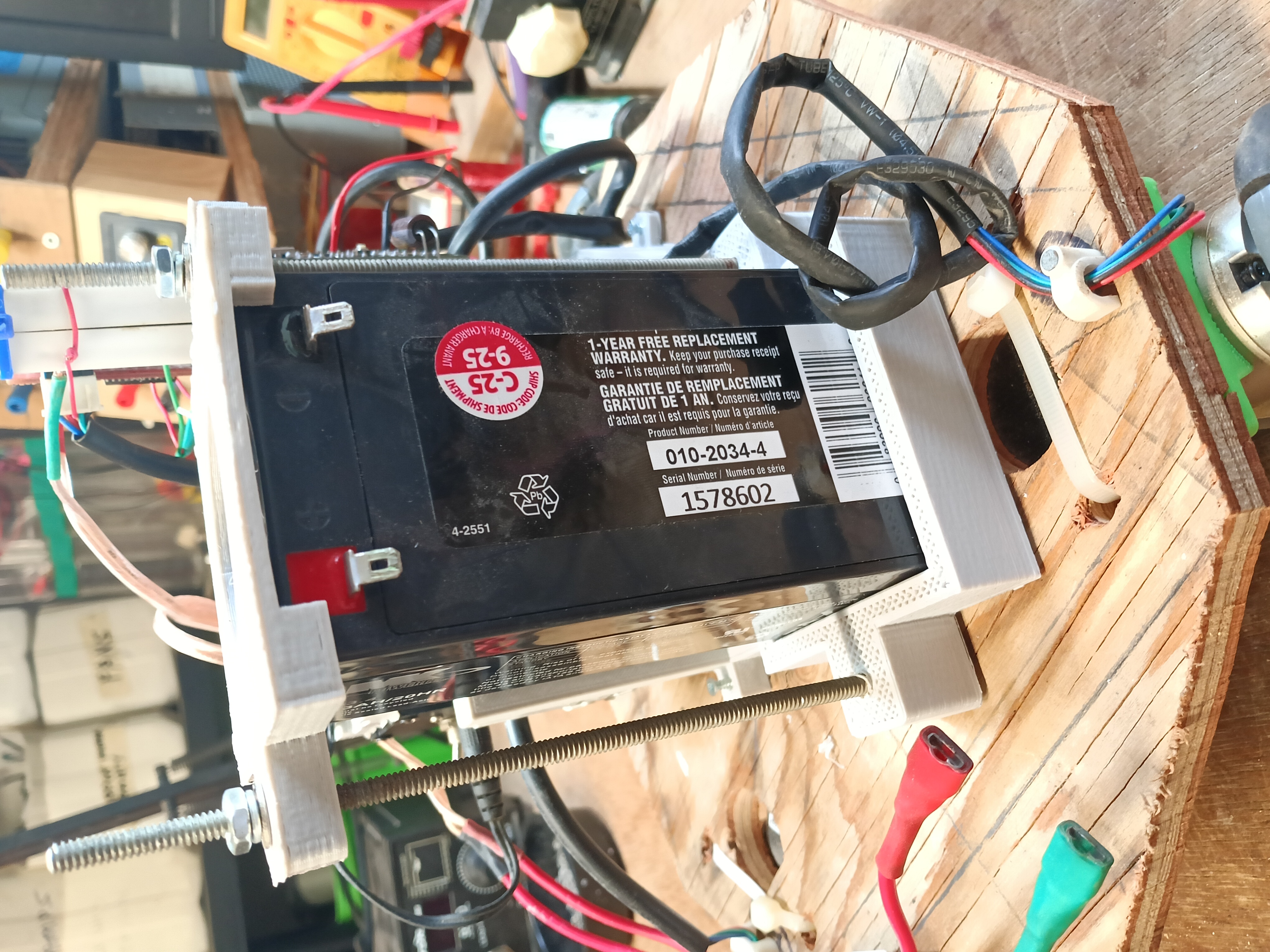 12v SLA Battery Trap Clamp Mount