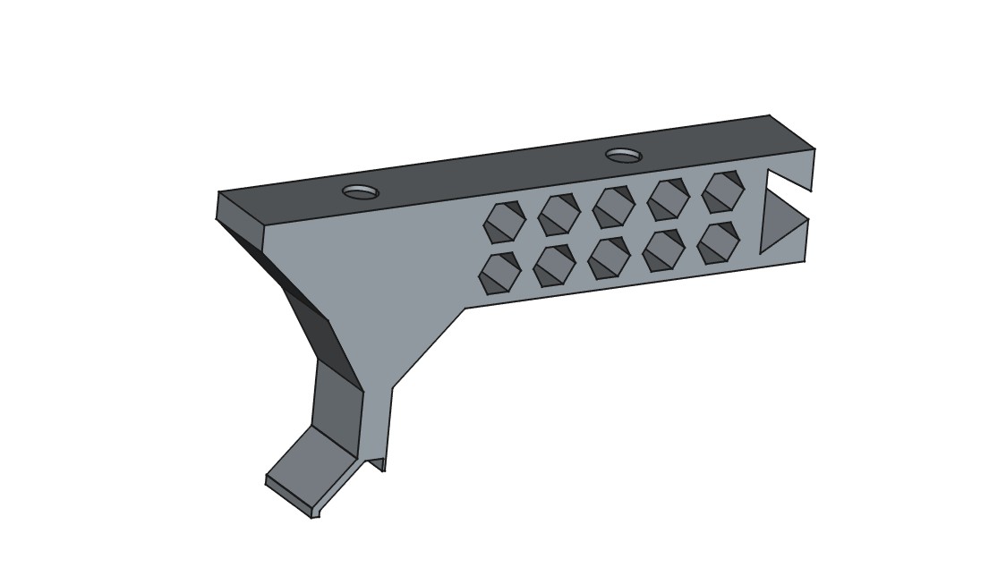 Creality K1/K1C riser mount for CFS/Space Pi - photo 2