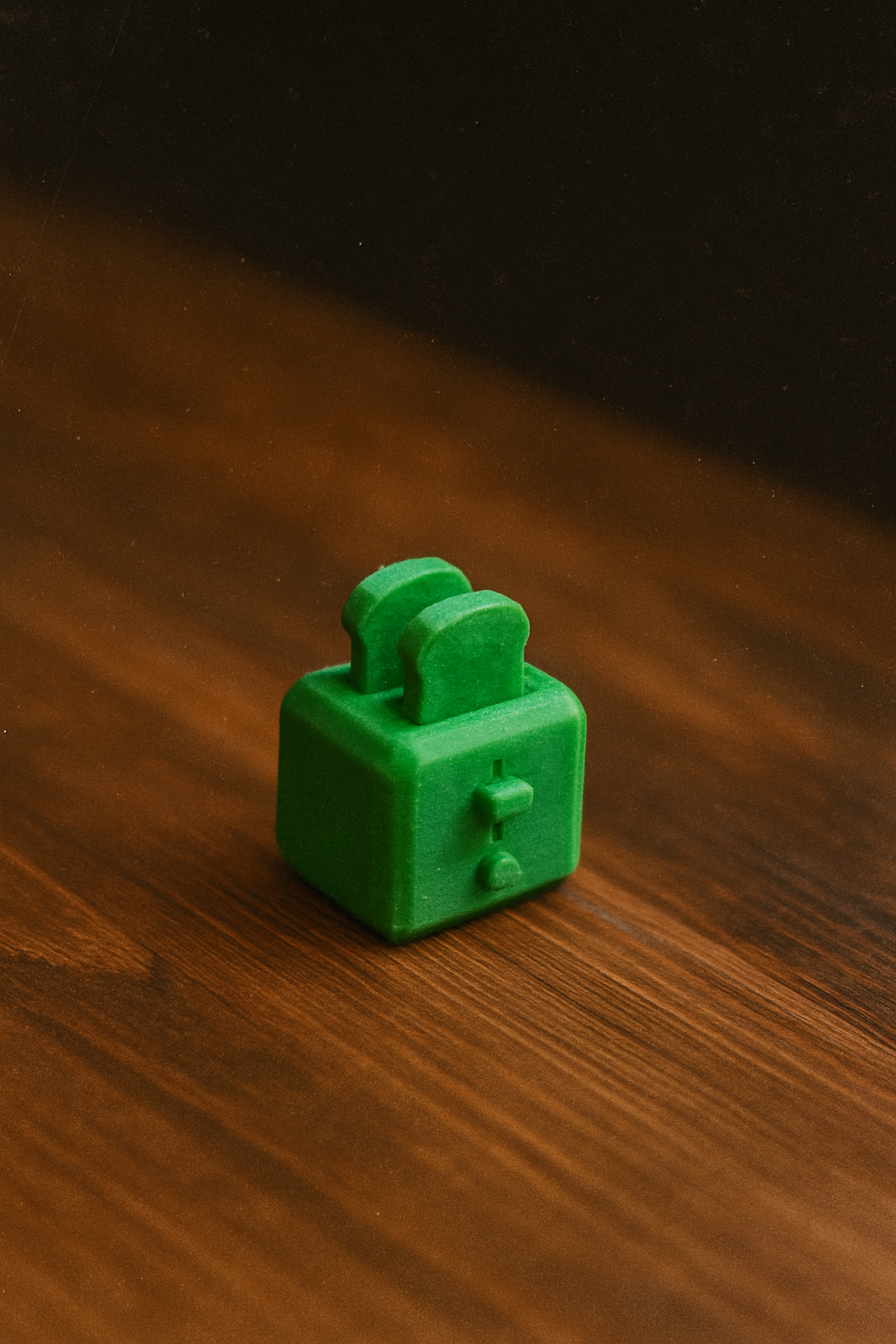 Low poly toy toaster with bread slices - photo 2