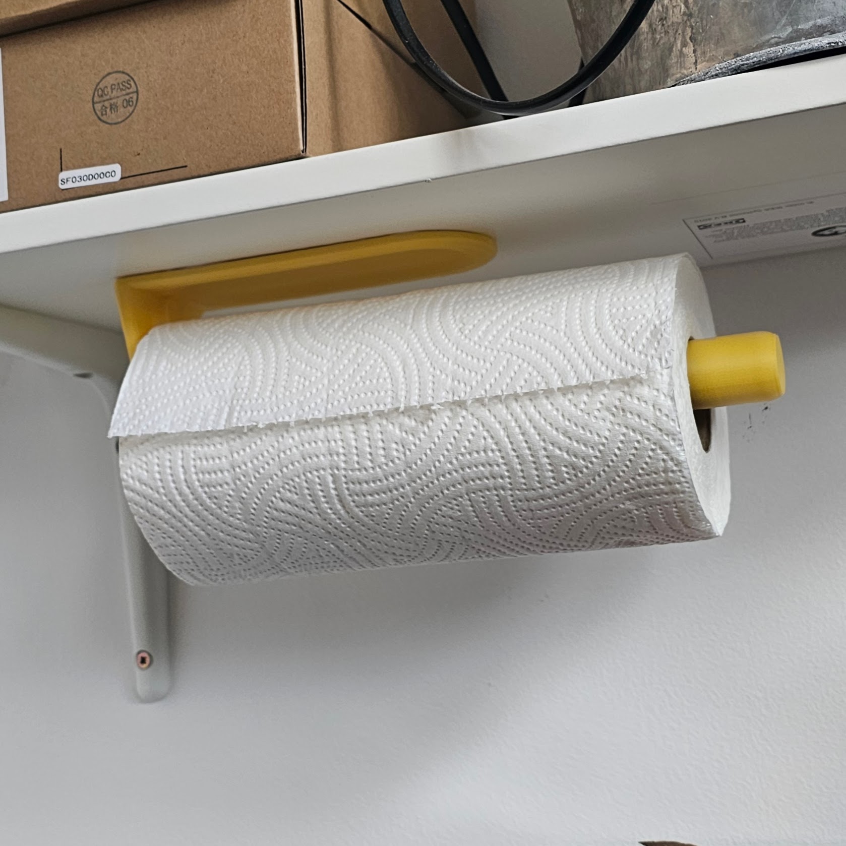 Simple wall or under mounted kitchen towel holder - photo 2