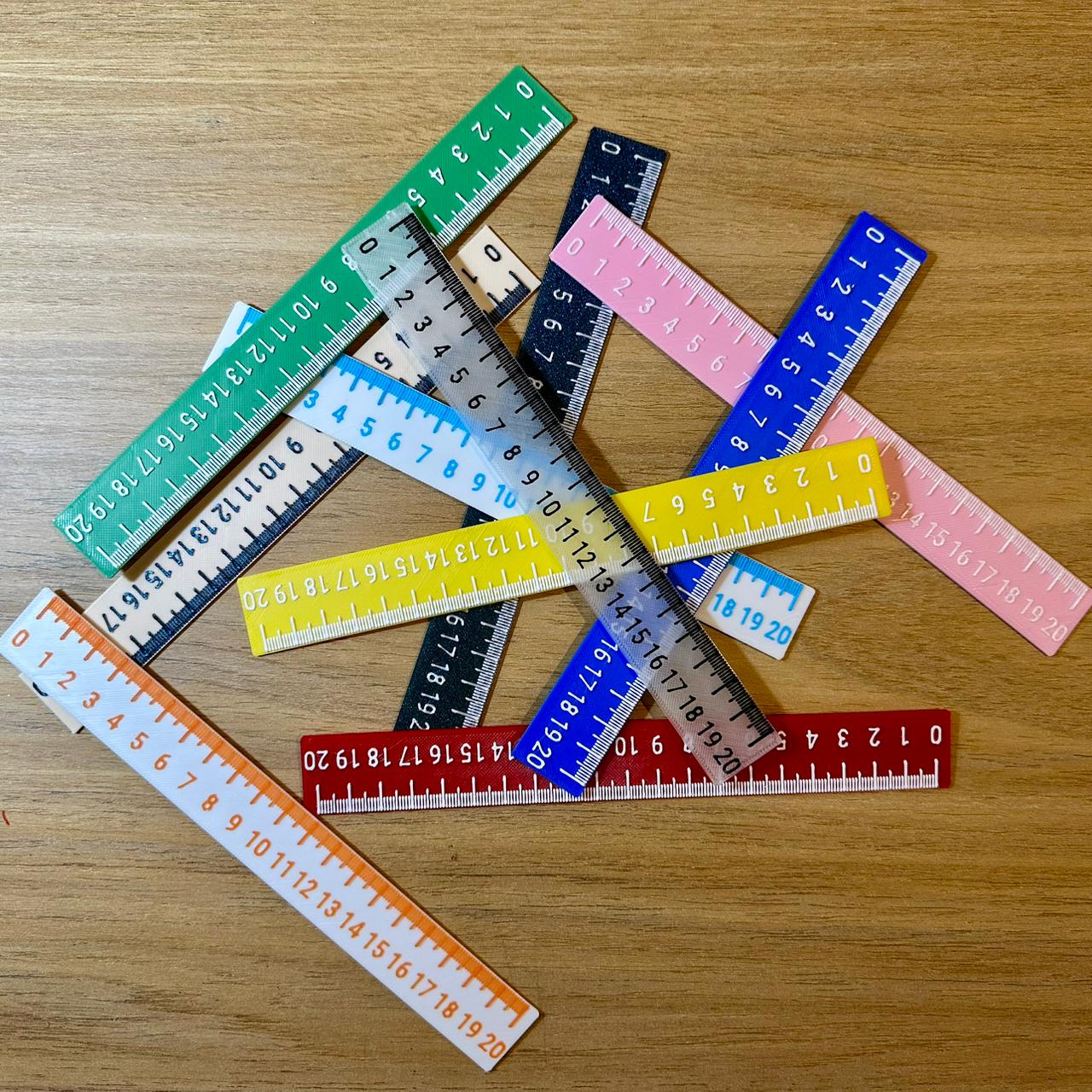 Simple 20cm Ruler - Functional 3D Printed Tool (Single & Multi-Color) - photo 3