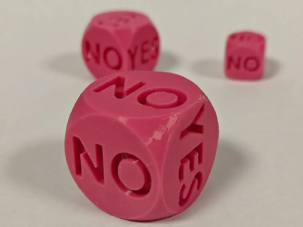 Spherical YES/NO Dice | Truncated Orb Set