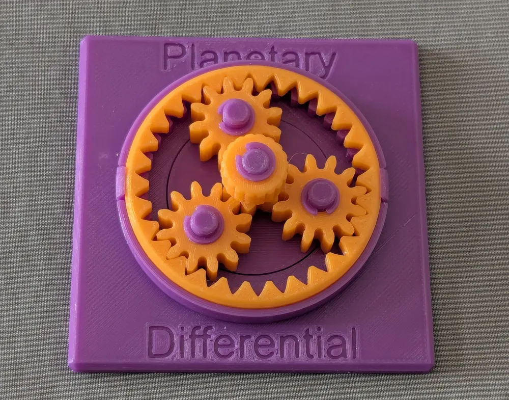 Educational Model of Planetary Differential Gear
