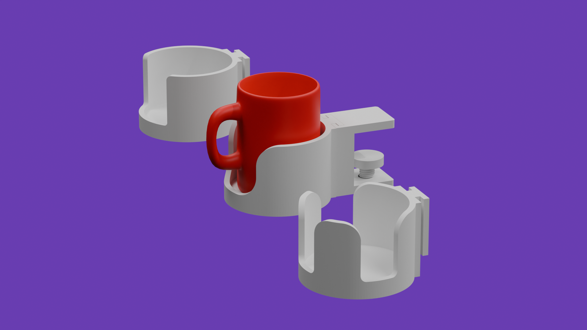 Cup / Mug Holder - for Desk Clamp Modular Holder - photo 4