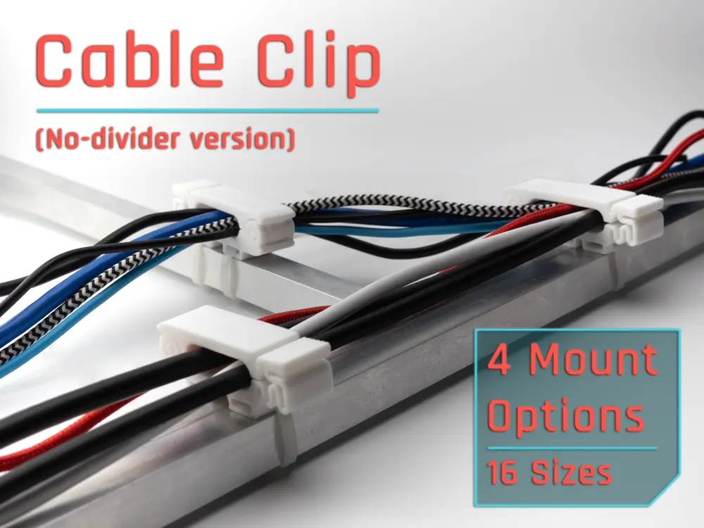 Strong Locking Cable Clip, Universal Desk Cable Holder - photo 2