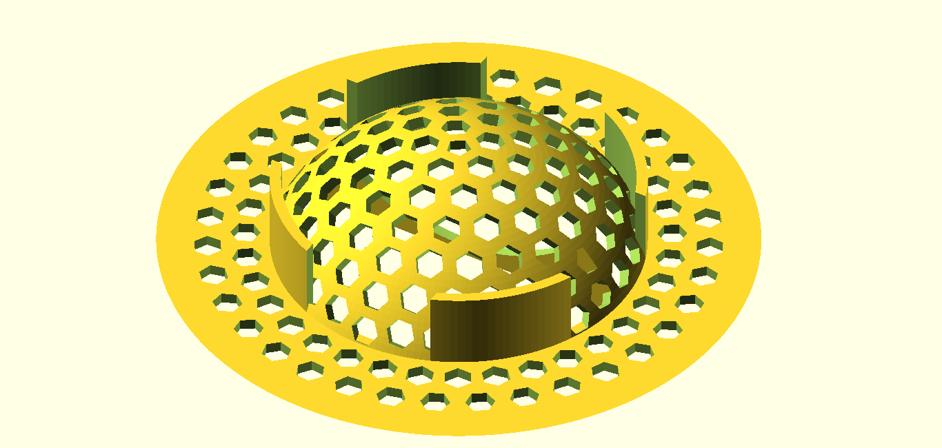 Customizable Geodesic Kitchen Sink Drain Strainer - photo 3